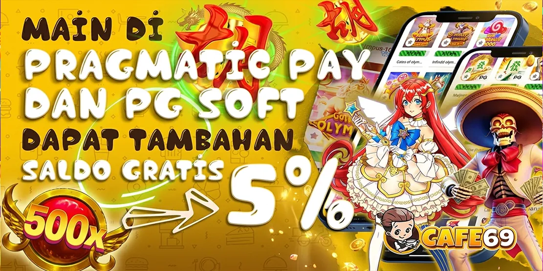 Bonus Main Pragmatic Play & PG SOFT 5%